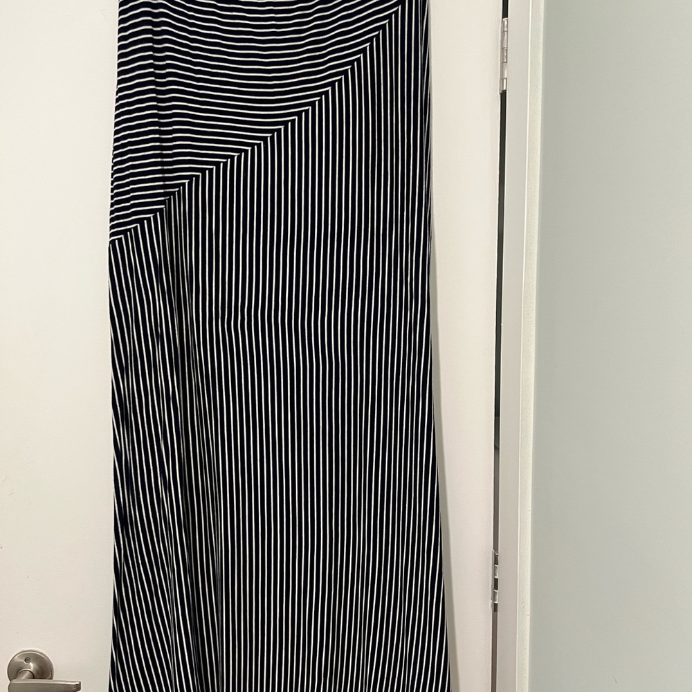 Sunday in Brooklyn Maxi Navy and White Skirt